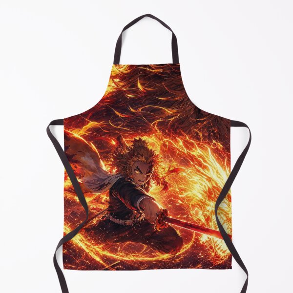 Item preview, Inferno Dragon Swordsman | Blazing Flame Warrior | Epic Fantasy Anime Inspired Art Print designed and sold by Dyan4.