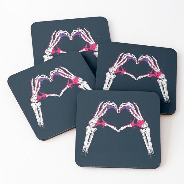 Item preview, Gothic Skeleton Hands Forming Romantic Heart Halloween Artwork Forever designed and sold by EL-Lebedenko.