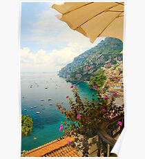 Relaxing in Positano Poster