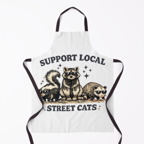 Item preview, Support Your Local Street Cats Raccoon Opossum Skunk Shirt | Funny Trash Panda Meme designed and sold by Doodle ⭐⭐⭐⭐⭐.