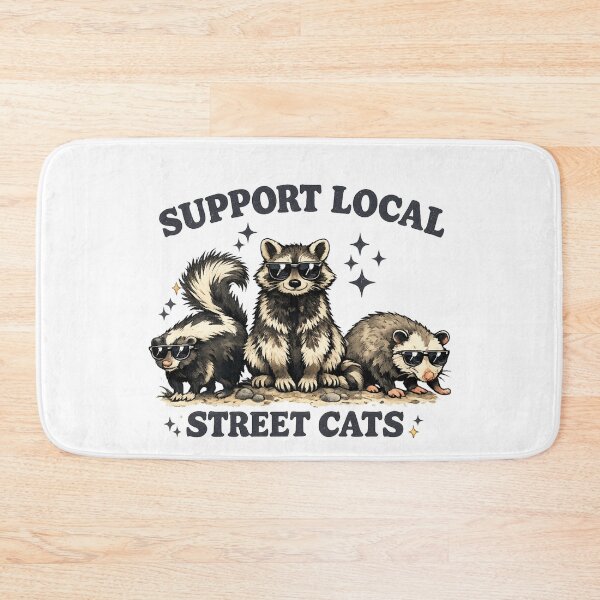 Item preview, Support Your Local Street Cats Raccoon Opossum Skunk Shirt | Funny Trash Panda Meme designed and sold by Doodle ⭐⭐⭐⭐⭐.