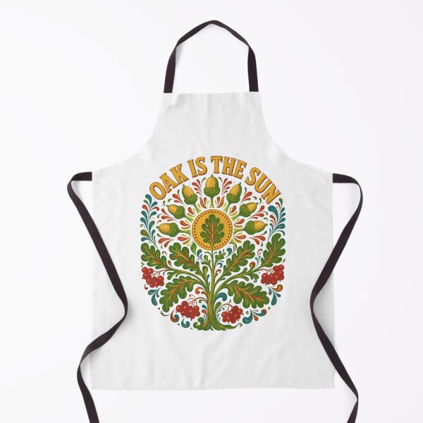 Item preview, Folk Art Oak Tree and Acorns Illustration designed and sold by ML-Media.