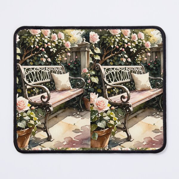 Item preview, Art - Ornate Garden Bench, Peaceful Intimacy in Nature designed and sold by Reverso-Design.