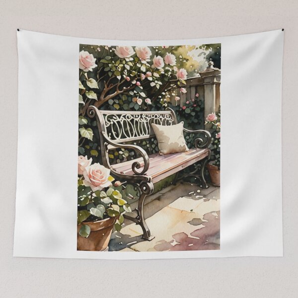 Item preview, Art - Ornate Garden Bench, Peaceful Intimacy in Nature designed and sold by Reverso-Design.