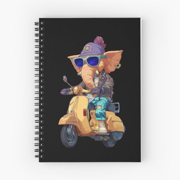 Item preview, Cool Streetwear Elephant Rider on Vintage Orange Scooter Pop Art designed and sold by PANNARUK THAILAND.