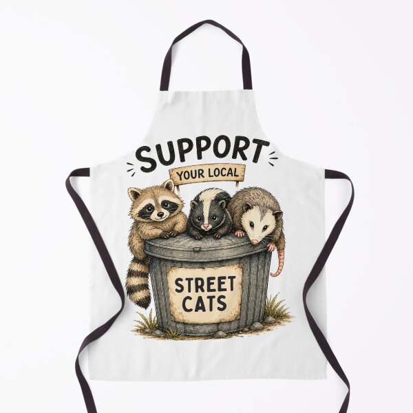 Item preview, Support Your Local Street Cats | Funny Trash Panda & Opossum Meme designed and sold by Doodle ⭐⭐⭐⭐⭐.