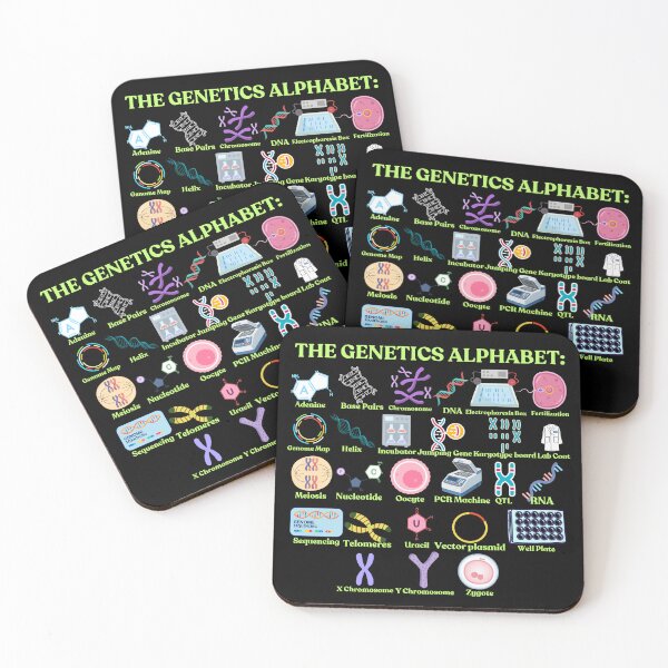 Item preview, The Genetics Alphabet, cool science, biology and Genetics designed and sold by NoetherSym.