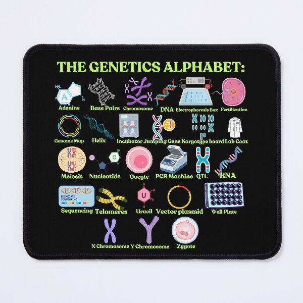 Item preview, The Genetics Alphabet, cool science, biology and Genetics designed and sold by NoetherSym.