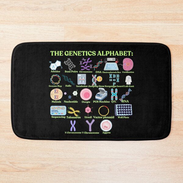 Item preview, The Genetics Alphabet, cool science, biology and Genetics designed and sold by NoetherSym.