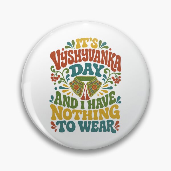 Item preview, Vyshyvanka Day Retro Ukrainian Embroidery Design designed and sold by ML-Media.