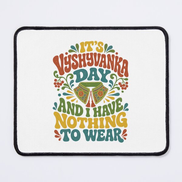 Item preview, Vyshyvanka Day Retro Ukrainian Embroidery Design designed and sold by ML-Media.