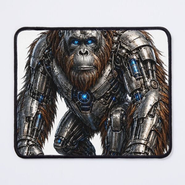 Item preview, Steel Orangutan V5 – Industrial Cyber Ape | Mechanical Beast Metal Art designed and sold by SteelCoat Studio.