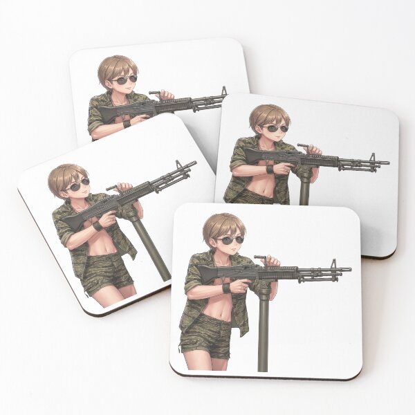 Item preview, Machine Gun Girl designed and sold by RAWLIFEGRAPHIC.