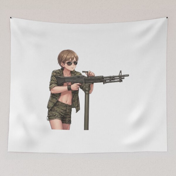 Item preview, Machine Gun Girl designed and sold by RAWLIFEGRAPHIC.