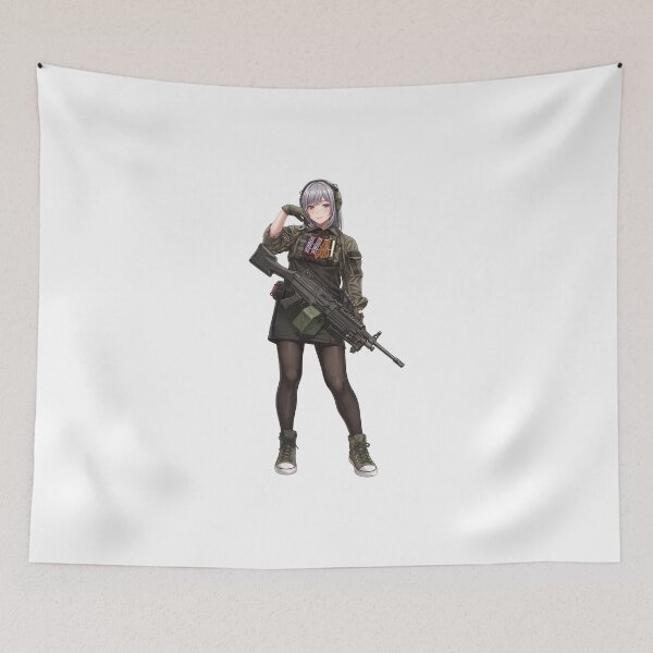 Item preview, Machine Gun Girl designed and sold by RAWLIFEGRAPHIC.
