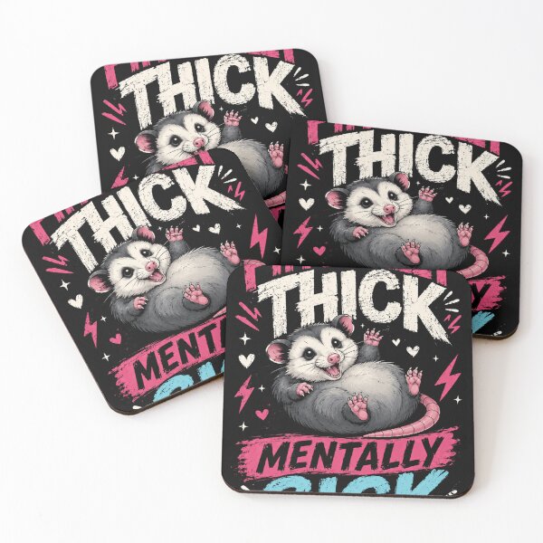 Item preview, Physically Thick Mentally Sick Opossum Funny Relatable Humor designed and sold by JonesFlora2025.