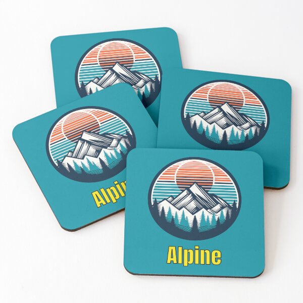 Item preview, Vintage Alpine Mountain Logo | Retro Outdoor Camping Hiking Design designed and sold by Timber-Trail.