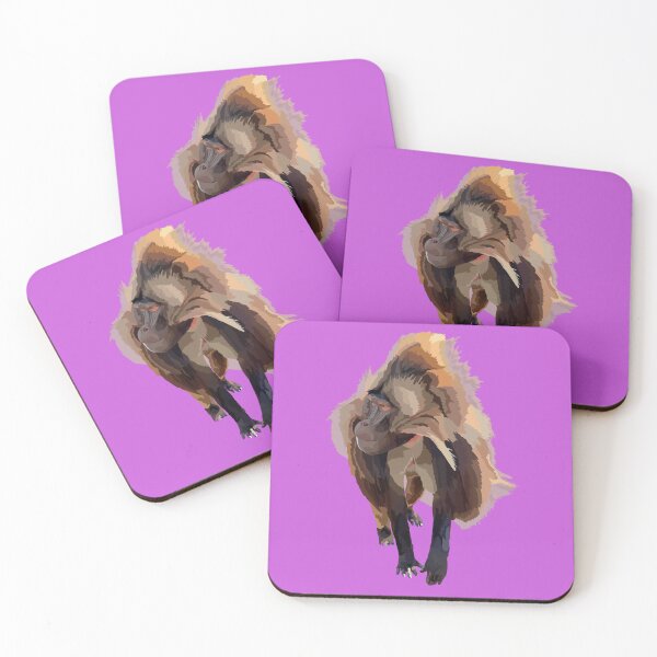 Item preview, G is for Gelada, Gelada Baboon – Unique Ethiopian Highland Primate Illustration designed and sold by PrettylittlepastelUk.