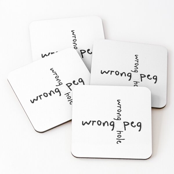Item preview, Wrong Peg & Wrong Hole designed and sold by GreenBeanary.