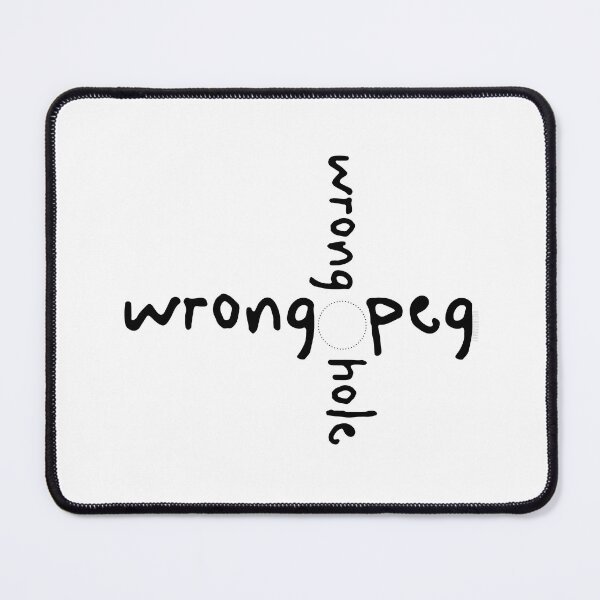 Item preview, Wrong Peg & Wrong Hole designed and sold by GreenBeanary.