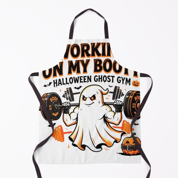 Item preview, Halloween Ghost Gym Shirt, Working On My Booty, Funny Gym Shirt, Workout Shirts, Ghost Shirt, Fitness Motivational T-Shirts, Halloween Gifts designed and sold by VisionGraphic.