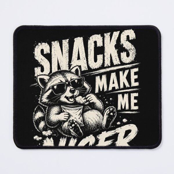 Item preview, Snacks Make Me Nicer Funny Raccoon Snack Lover designed and sold by JonesFlora2025.