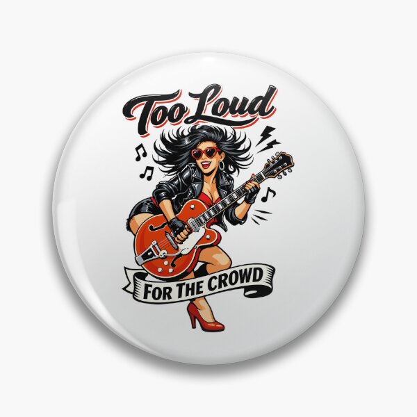 Item preview, Rockabilly Pin Up: Too Loud For The Crowd designed and sold by Pineapple-Tree.