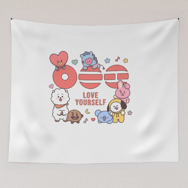 Item preview, BTS Love Yourself Shirt BT21 Kpop Tee, Army Fan Gift Shirt, Korean Idol Merch, Concert Outfit Kpop, Aesthetic Shirt designed and sold by BerryHand.