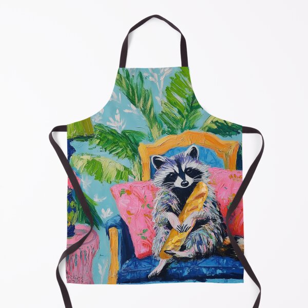 Item preview, Raccoon the baguette thief designed and sold by SophieClimaArt.