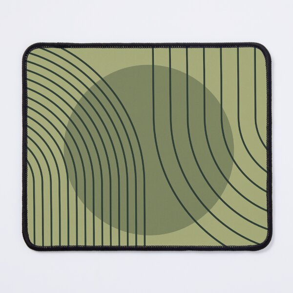 Item preview, Mid Century Modern Arches Boho Geometric Minimalist Line Art in Sage Green designed and sold by nineFlorals.