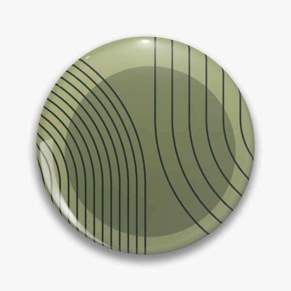 Item preview, Mid Century Modern Arches Boho Geometric Minimalist Line Art in Sage Green designed and sold by nineFlorals.