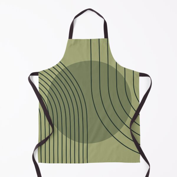 Item preview, Mid Century Modern Arches Boho Geometric Minimalist Line Art in Sage Green designed and sold by nineFlorals.