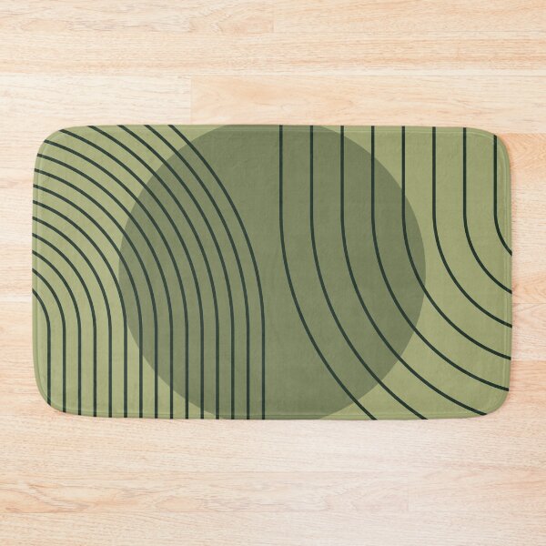 Item preview, Mid Century Modern Arches Boho Geometric Minimalist Line Art in Sage Green designed and sold by nineFlorals.