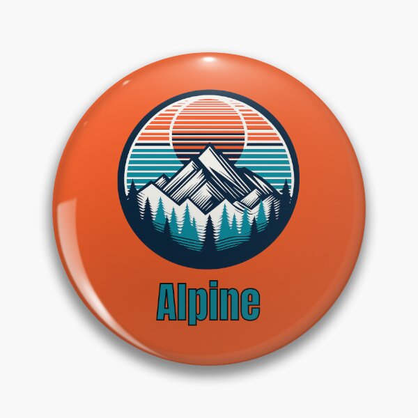 Item preview, Vintage Alpine Mountain Logo | Retro Outdoor Camping Hiking Design designed and sold by Timber-Trail.