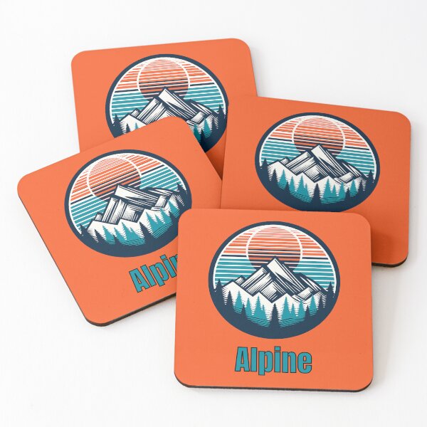 Item preview, Vintage Alpine Mountain Logo | Retro Outdoor Camping Hiking Design designed and sold by Timber-Trail.