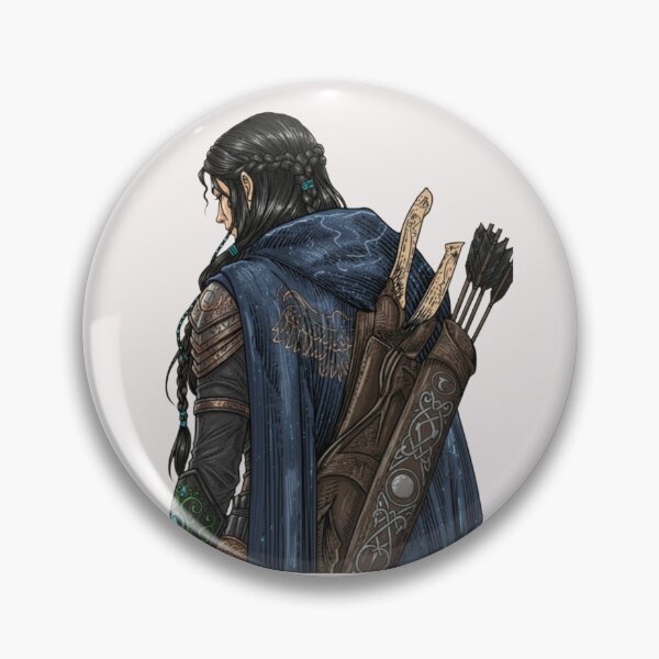 Item preview, Elven Archer Back View VIntage Fantasy Art designed and sold by WISDOMCHARLES.