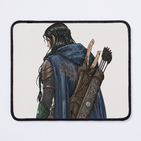 Item preview, Elven Archer Back View VIntage Fantasy Art designed and sold by WISDOMCHARLES.