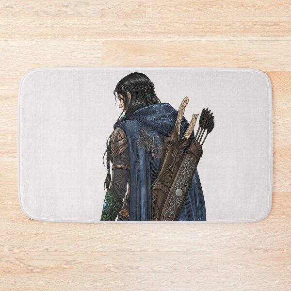 Item preview, Elven Archer Back View VIntage Fantasy Art designed and sold by WISDOMCHARLES.