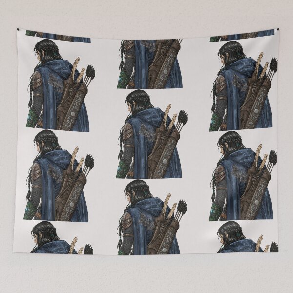 Item preview, Elven Archer Back View VIntage Fantasy Art designed and sold by WISDOMCHARLES.