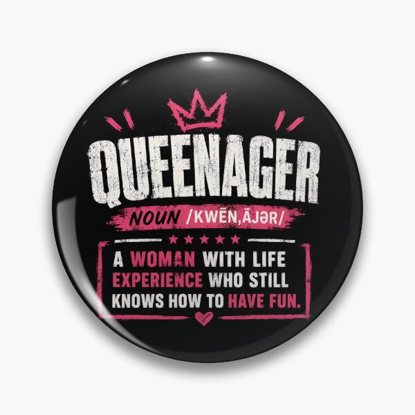 Item preview, Queenager Noun A Woman With Life Experience Who Still Knows How To Have Fun Mature Woman Gift designed and sold by JonesFlora2025.