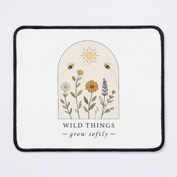 Item preview, Wild Things Grow Softly / Minimalist Botanical Wildflower Illustration designed and sold by asterloom.