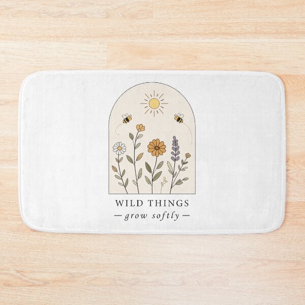 Item preview, Wild Things Grow Softly / Minimalist Botanical Wildflower Illustration  designed and sold by asterloom.