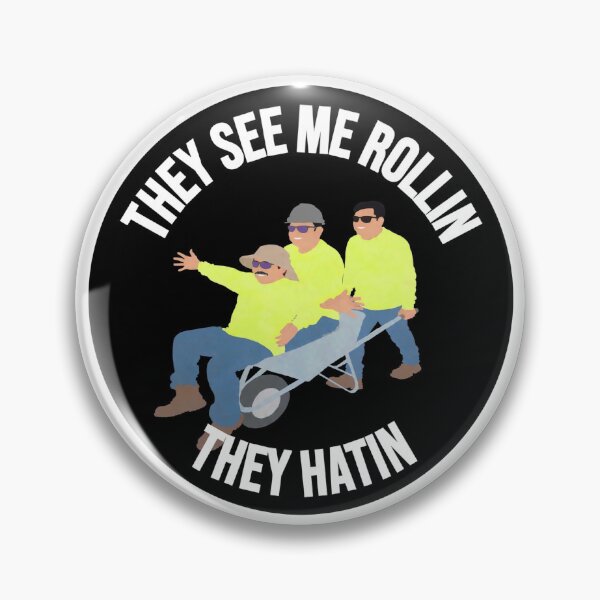 Item preview, They see me Rollin they hatin funny hard hat sticker  designed and sold by unionpride.