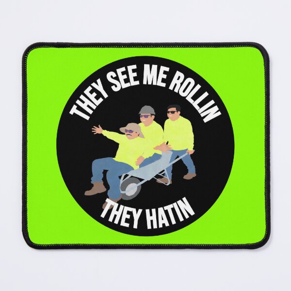 Item preview, They see me Rollin they hatin funny hard hat sticker designed and sold by unionpride.