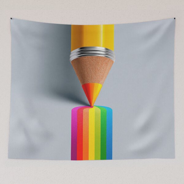 Item preview, Colorful Rainbow Pencil – Creative Artistic Drawing Illustration 2 designed and sold by WordPlayStudio.