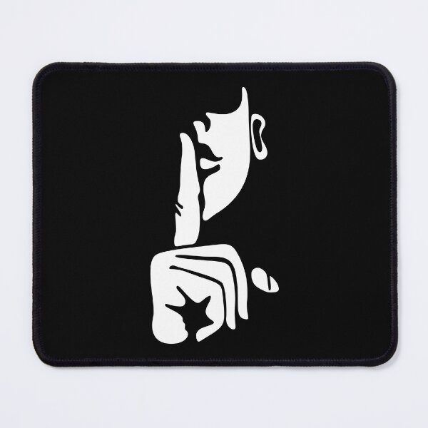 Item preview, Minimalist Abstract Line Art Face Shh Silence Gesture designed and sold by Creativenetic.