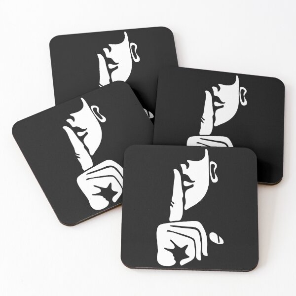 Item preview, Minimalist Abstract Line Art Face Shh Silence Gesture designed and sold by Creativenetic.