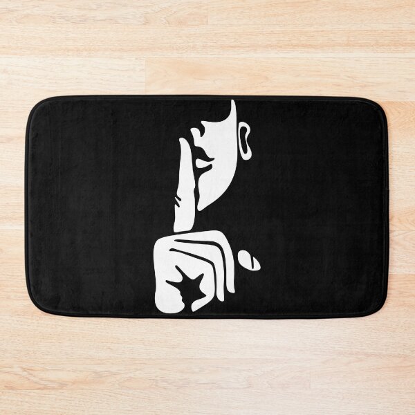 Item preview, Minimalist Abstract Line Art Face Shh Silence Gesture designed and sold by Creativenetic.