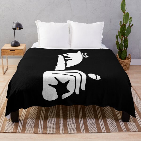 Item preview, Minimalist Abstract Line Art Face Shh Silence Gesture designed and sold by Creativenetic.
