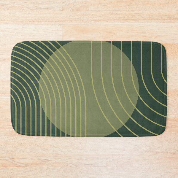 Item preview, Mid Century Modern Arches Boho Geometric Minimalist Line Art in Sage Olive Green designed and sold by nineFlorals.